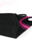 Canvas Embroidered Large Miss D1OR Graffiti Book Tote Fuchsia Purple