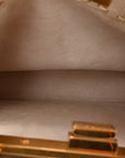 Cuoio Roma Sellerissima Nappa Sintetica Tape Stitch Small Peekaboo I SEE U Satchel Camelia