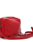 Pebbled Calfskin Small Soho Disco Bag Tabasco Red