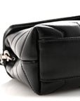 Calfskin Y Quilted Monogram Toy Loulou Crossbody Bag Black