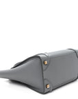 Baby Drummed Calfskin Micro Luggage Kohl