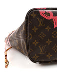 Monogram Bay Neverfull MM Rose Ballerine Poppy