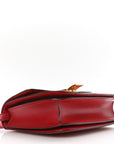 Box Calfskin Medium Classic Box Flap Bag Red