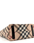 Supernova Check Small Nickie Tote Black