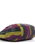 Nappa Trembled Blossoms Stripes Shoulder Bag Viola Alloro