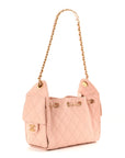 Caviar Quilted Mini CHNL 25 Handbag Light Pink