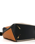 Grained Calfskin Medium Puzzle Bag Amber Light Oat