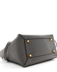 Grained Calfskin Mini Belt Bag Grey