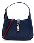 Sea Calfskin Web Medium Jackie 1961 Hobo Plastic Blue