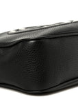 Pebbled Calfskin Small Soho Disco Bag Black