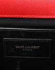 Grain De Poudre Medium Monogram Kate Satchel Red