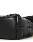 Lambskin Quilted Toy Loulou Puffer Monogram Chain Satchel Black
