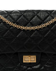 Aged Calfskin Quilted 2.55 Reissue 227 Flap Black