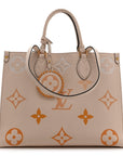 Empreinte Monogram Giant By The Pool Onthego MM Cream Saffron