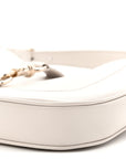 Ancora Calfskin Web Small Jackie Shoulder Bag Light Grey