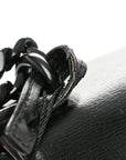 Calfskin Medium Monogram Monochrome Sunset Black