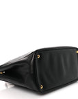 Saffiano Large Galleria Double Zip Tote Black