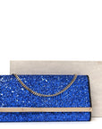 Glitter Milla Wallet on Chain Navy