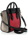 Bullhide Calfskin Nubuck Nano Tri-Color Luggage Bright Red