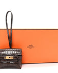 Matte Alligator Festival Kelly Bag Charm Ebene
