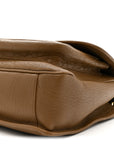 Grained Lambskin Monogram Large Niki Chain Satchel Dark Cork