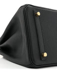 Togo Matte Alligator Birkin Touch 30 Black