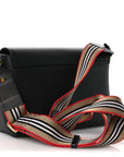 Grainy Calfskin Note Crossbody Bag Black