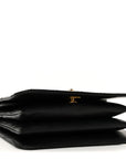 Caviar Quilted Mini Top Handle Flap Black