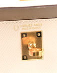 Epsom Horseshoe Mini Kelly Sellier 20 Craie Gold