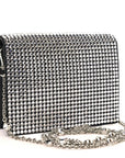 Nappa Crystal Starlight Mini Clutch Bag Black