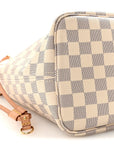 Damier Azur Neo Neverfull MM Rose Ballerine