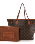 Monogram Calfskin Neo Neverfull Inside Out MM Tan