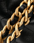 Caviar Quilted Small CHNL 25 Handbag Black
