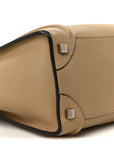 Drummed Calfskin Micro Luggage Dune