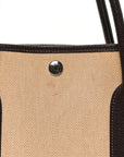 Toile Buffle Gala Garden Party Tote 36 MM Marron Fonce