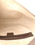 GG Supreme Monogram Web Small Ophidia Half Moon Hobo Brown