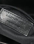 Lambskin Quilted Medium Loulou Puffer Monogram Chain Satchel Black
