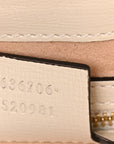 GG Supreme Monogram Azalea Calfskin Web Small Jackie 1961 Hobo Beige Ebony Mystic White