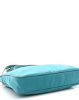 Tessuto Nylon Saffiano Crossbody Bag Turchese