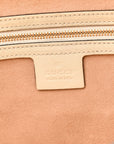 GG Supreme Monogram Medium Padlock Tote White