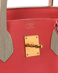 Chevre Mysore Horseshoe Birkin 30 Rose Lipstick Gris Perle
