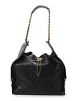 Caviar Quilted Medium CHNL 25 Handbag Black