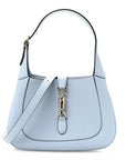 Grained Calfskin Web Medium Jackie 1961 Hobo Light Blue