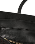 Snakeskin Large Luggage Black