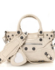 Agneau Arena Neo Cagole Medium Handbag White