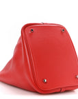 Taurillon Clemence Picotin Lock 22 MM Rouge Tomate