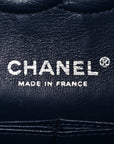 Lambskin Quilted Medium Double Flap Navy