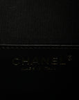 Shiny Crumpled Calfskin Quilted Medium CHNL 25 Handbag Black