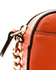 Calfskin Micro Hale Crossbody Amber Orange