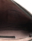 Metallic Nappa Intrecciato Nodini Crossbody Messenger Dark Grey